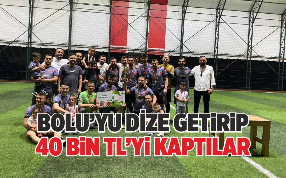 BOLU’YU DİZE GETİRİP 40 BİN TL’Yİ KAPTILAR