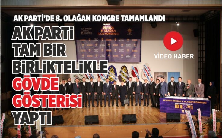 AK Parti’de 8. olağan kongre tamamlandı