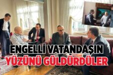 ENGELLİ VATANDAŞIN YÜZÜNÜ GÜLDÜRDÜLER  